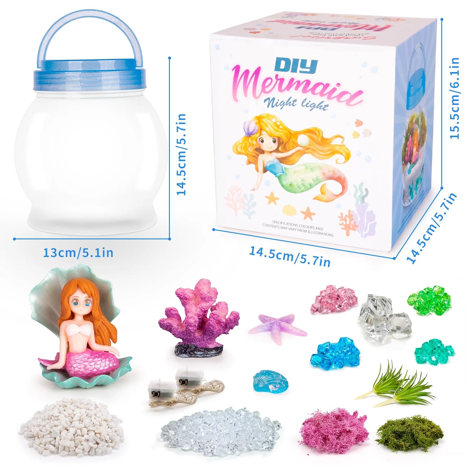 GIRLS MERMAID NIGHT LIGHT CRAFT KIT: AGES 5-12 