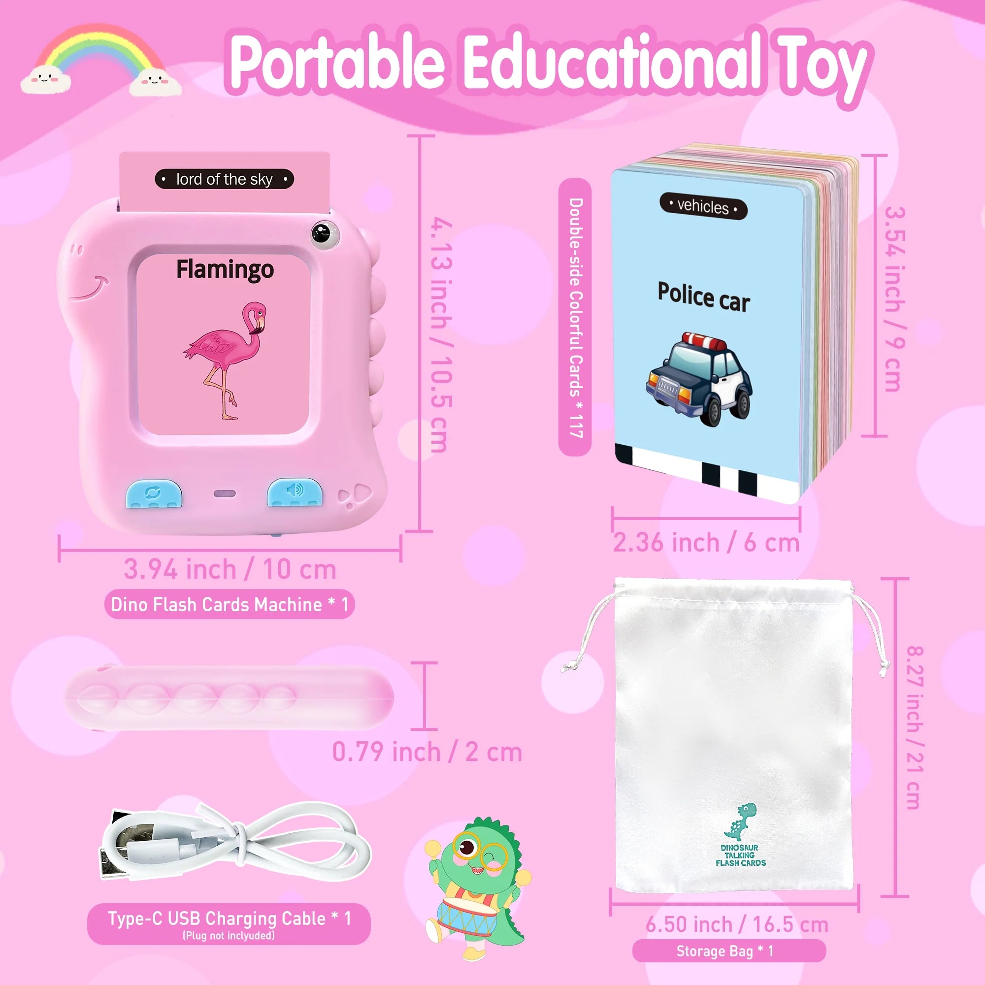 Interactive Talking Flash Cards - Fun Educational Learning Toy for Kids Aged 1-6, Perfect for Preschool and Montessori Learning!