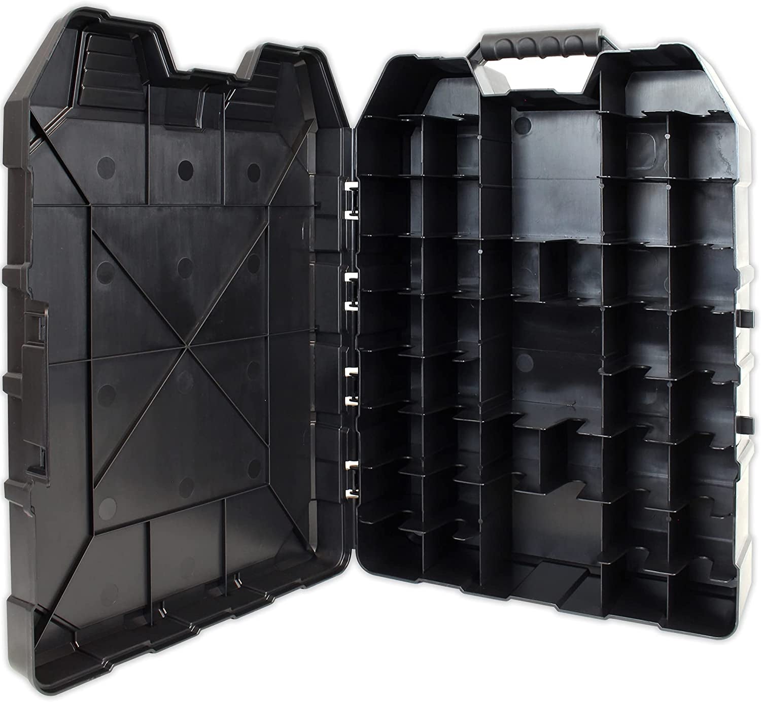 Hot Wheels 48-Car Storage Case - Sturdy Plastic Organizer with Handle for 1:64 Scale Die-Cast Toy Cars, Ideal for Travel and Display