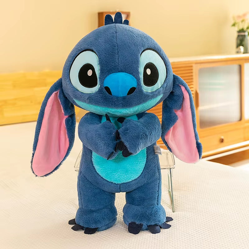 32Cm Kawaii Lilo Stitch Soft Plush Toy Doll Blue Color Stuffed Figure Plushie Children Gifts
