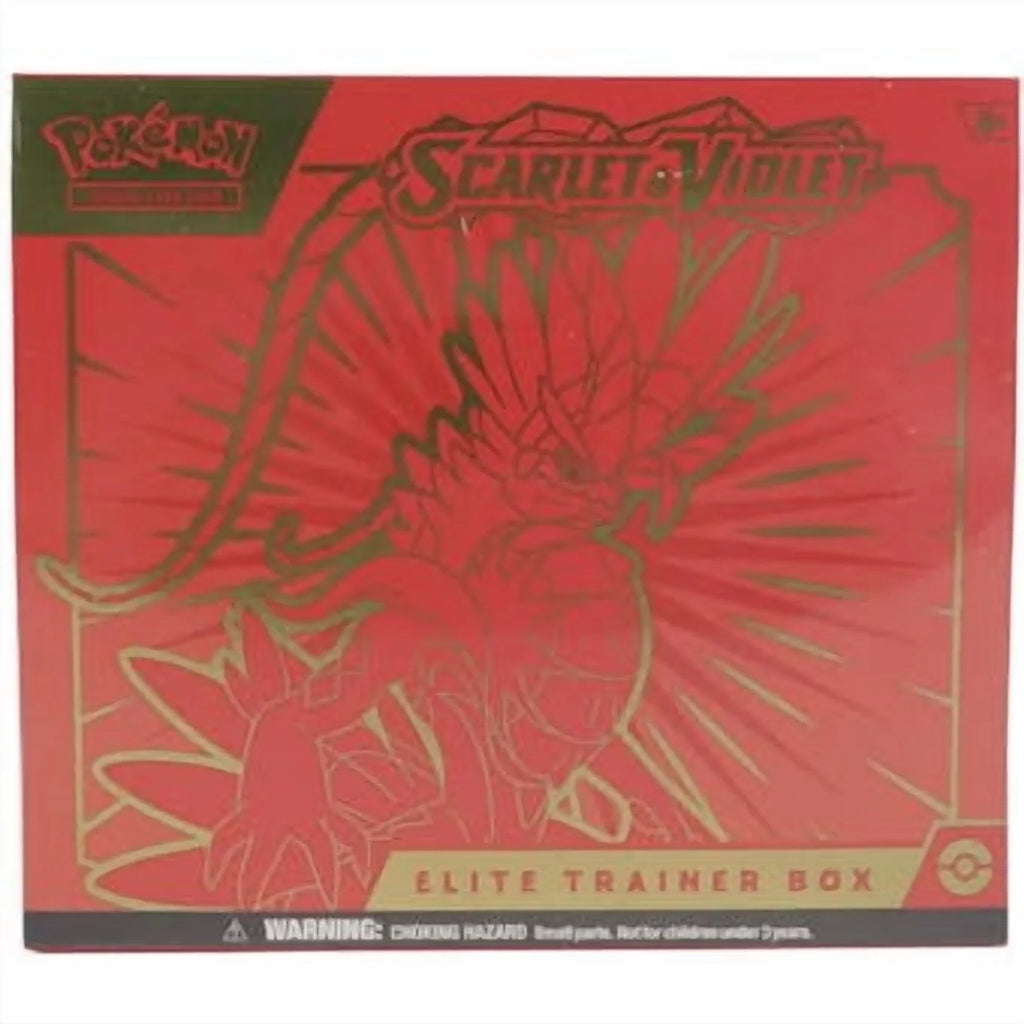 Trading Card Game: Scarlet & Violet Elite Trainer Box - Fun & Easy Gameplay in Red or Purple!