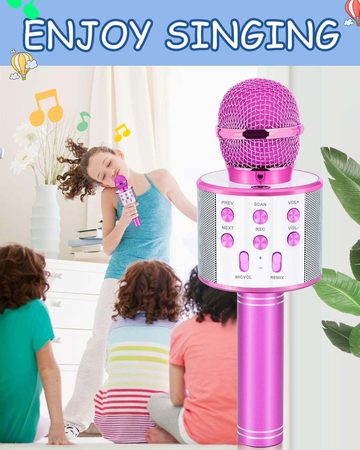 KARAOKE MICROPHONE: AGES 4-12, BOYS AND GIRLS