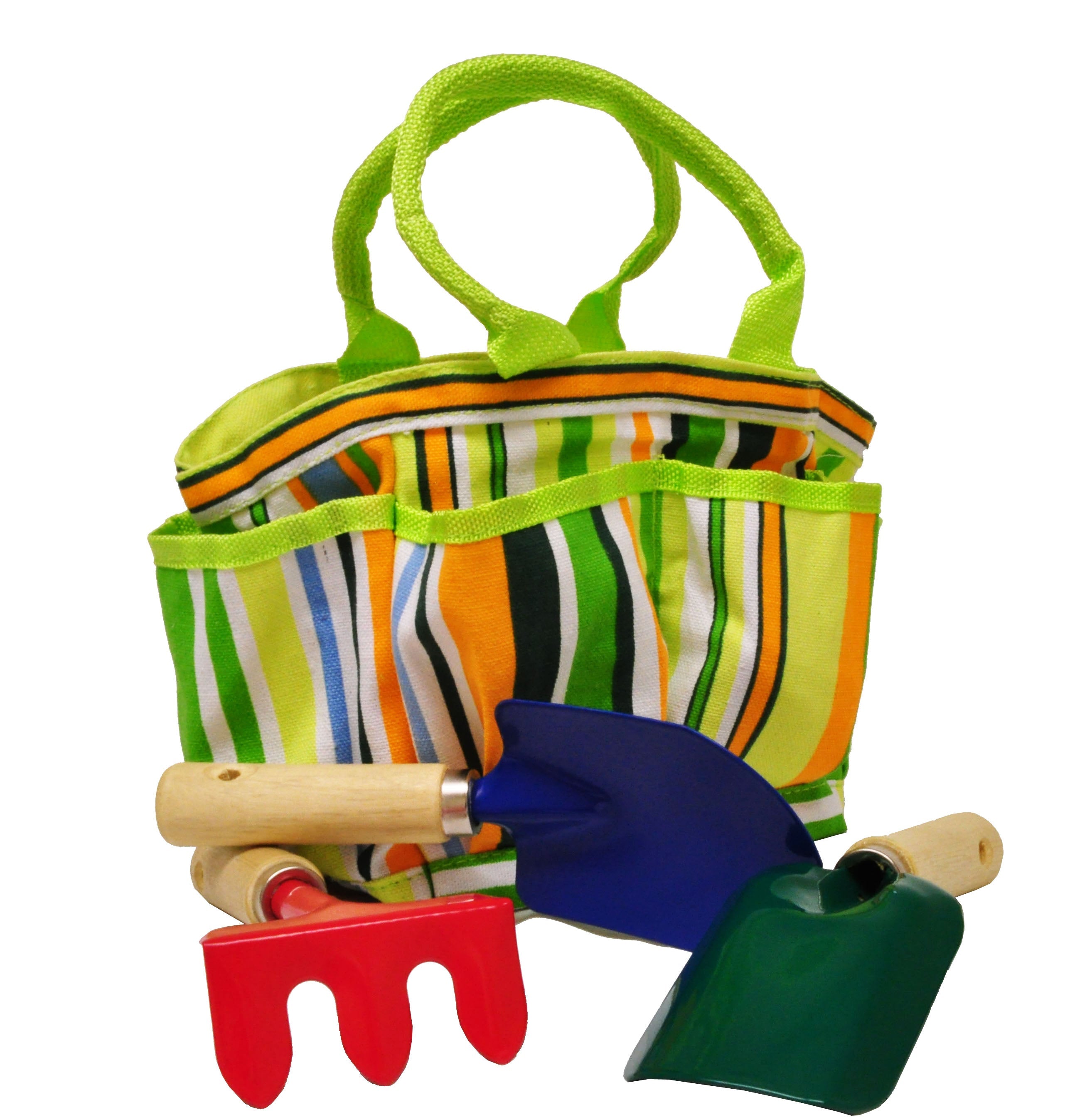 JUSTFORKIDS KIDS GARDEN TOOL SET WITH TOTE