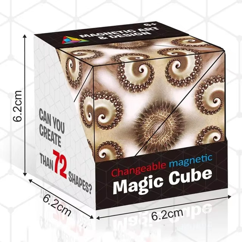 Shasibo Cube: Transformative Magnetic 3D Puzzle and Stress Relief Fidget Toy for Kids