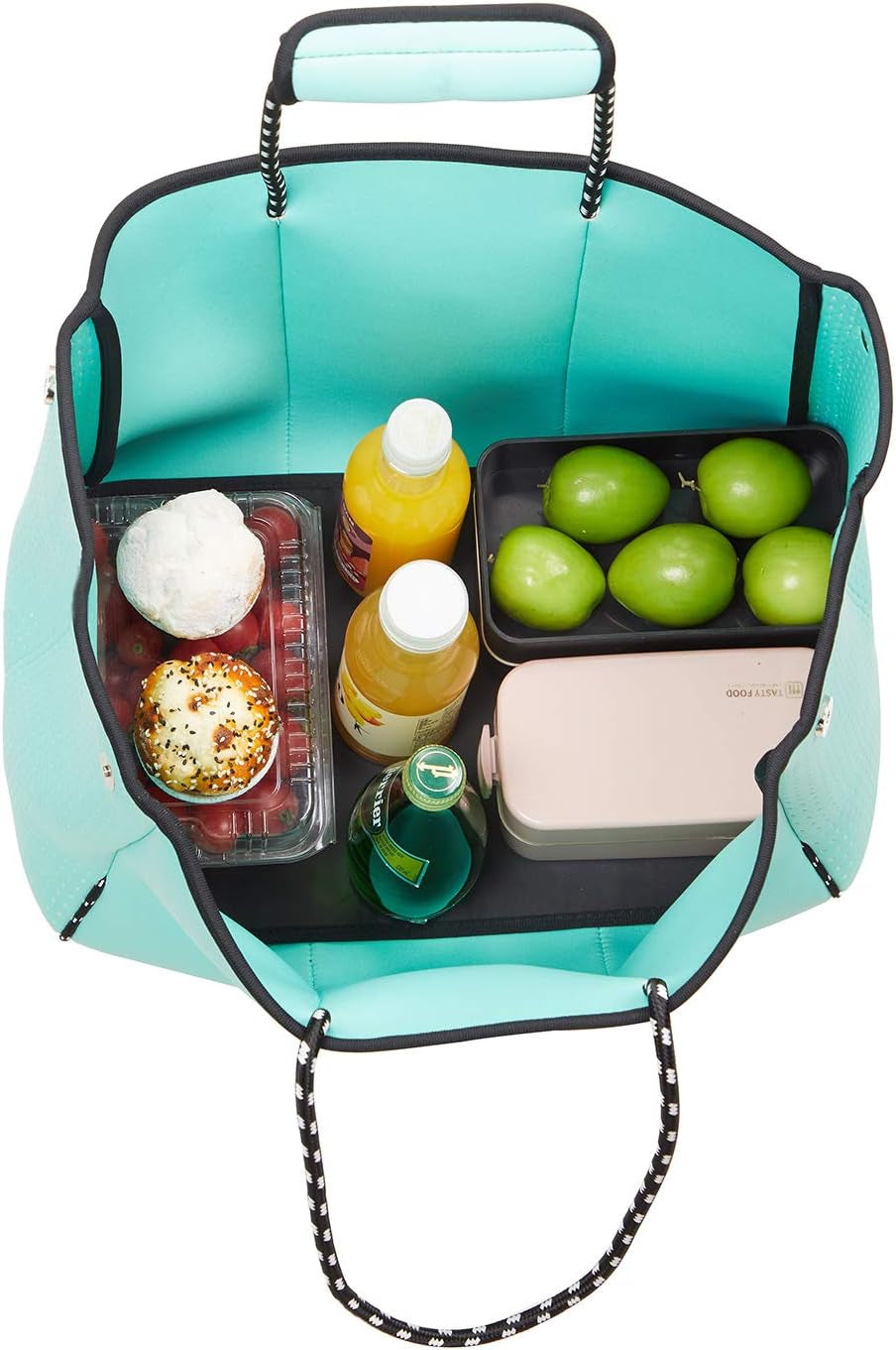 Large Waterproof Neoprene Beach Bag - Versatile Shoulder Bag for Travel, Gym, and Swimming