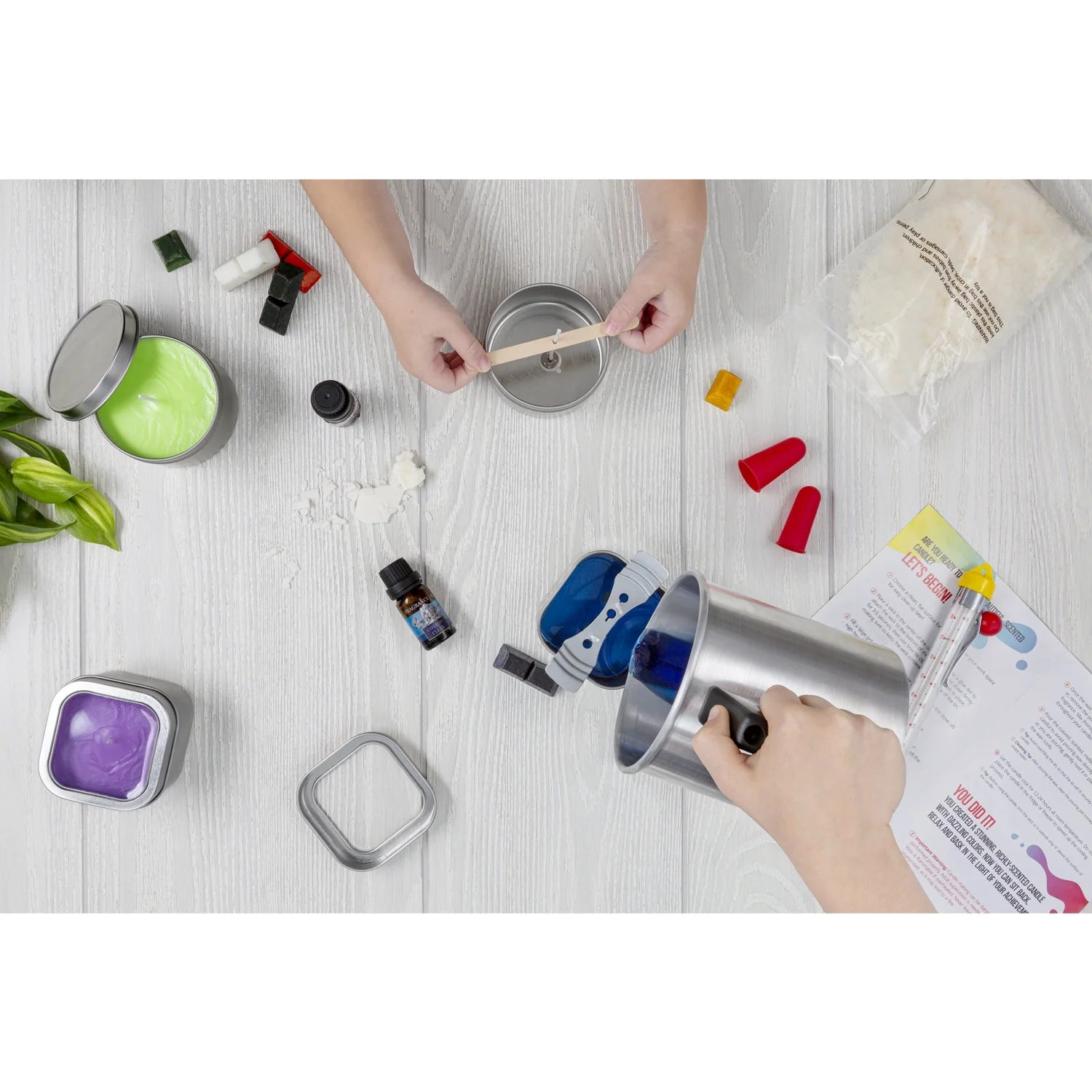 Ultimate Soy Wax Candle Making Kit - Perfect for Adults & Kids with 2LB Premium Candle Wax Supplies