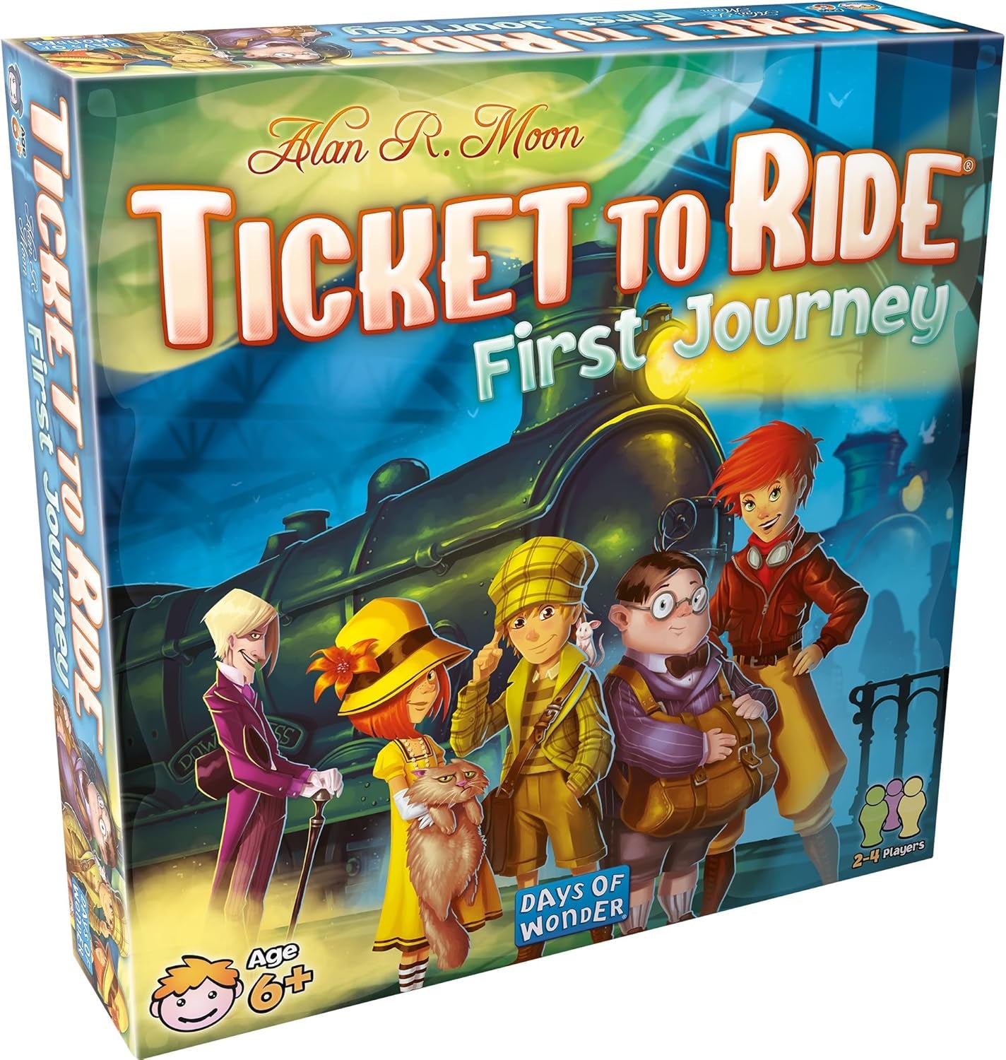 Ticket to Ride: First Journey - Engaging Board Game for Young Explorers, Family-Friendly Train Strategy Game for Ages 6+, 2-4 Players, 15-30 Minutes Playtime