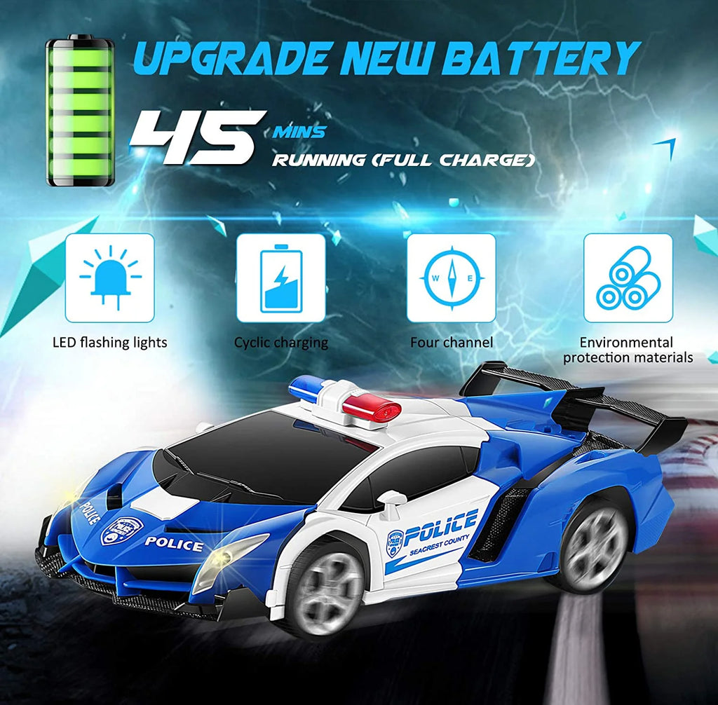 Transformer Car Toys for 4 5 6 7 8 Year Old Boys, Remote Control Car Toys for Kids Christmas Gifts