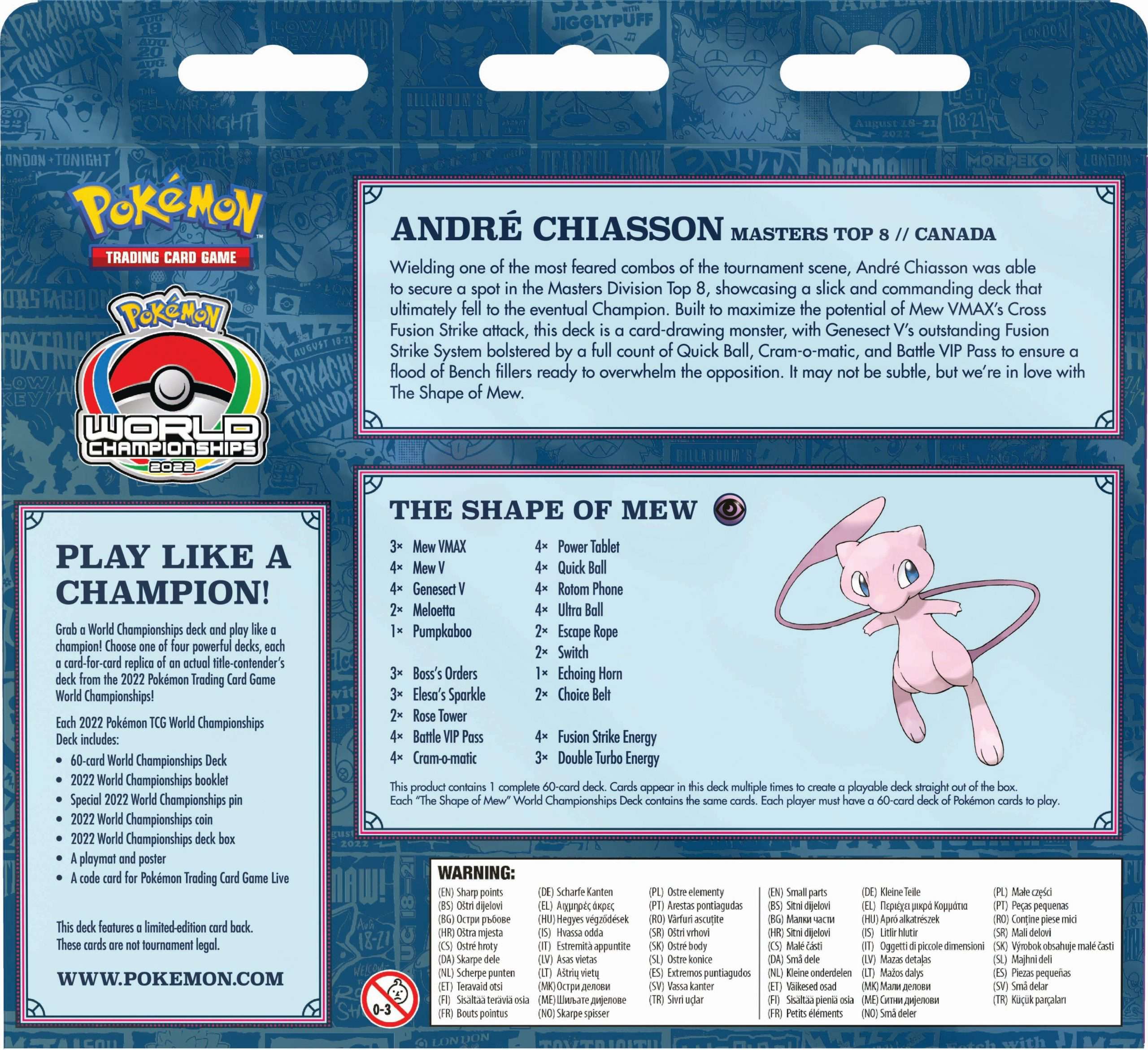 2022  World Championships Andre Chiasson Deck - The Shape of Mew!