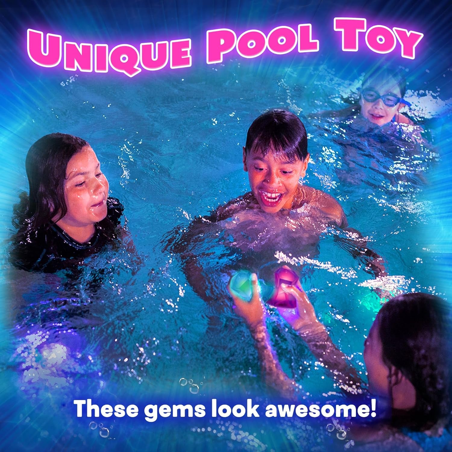 DIVE DIAMONDS – DIVING AND LIGHT UP POOL TOYS: AGES 5-8+