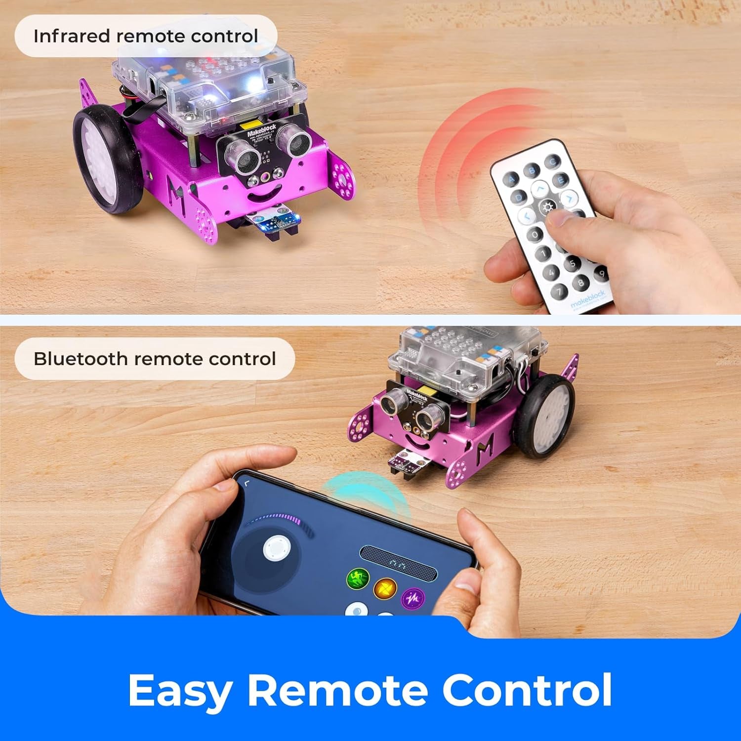 Mbot Robot Kit - Fun STEM Learning for Kids Ages 8-12! Code with Scratch & Arduino - Perfect Gift for Boys & Girls - Pink Edition