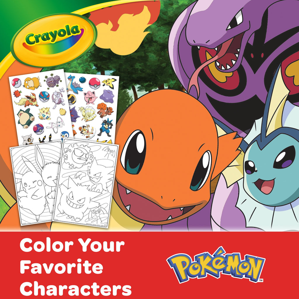 Pokémon Charmander Coloring Art Case - 50 Piece Set for Creative Kids! Perfect Gift Idea!