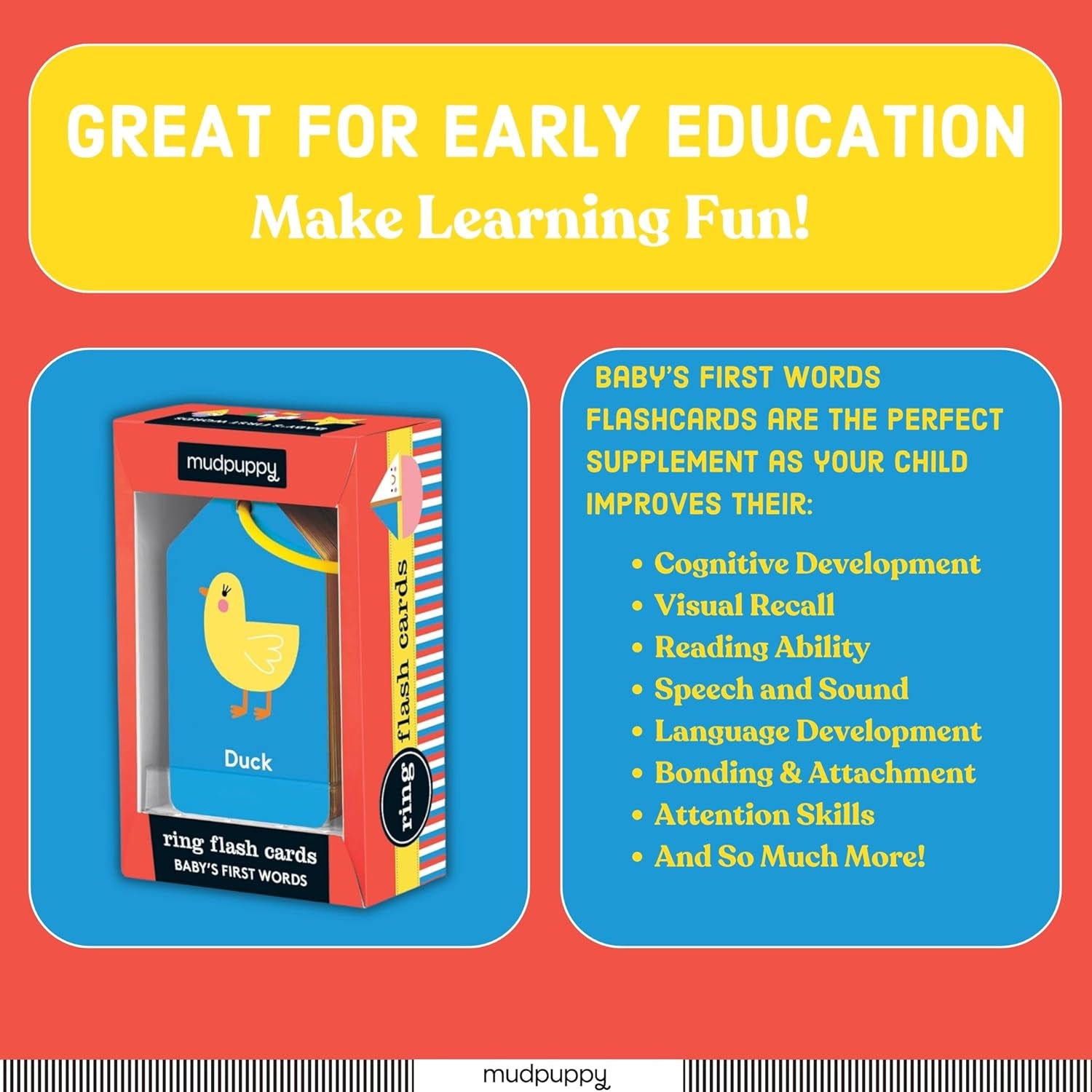 Baby's First Words Flashcard Ring