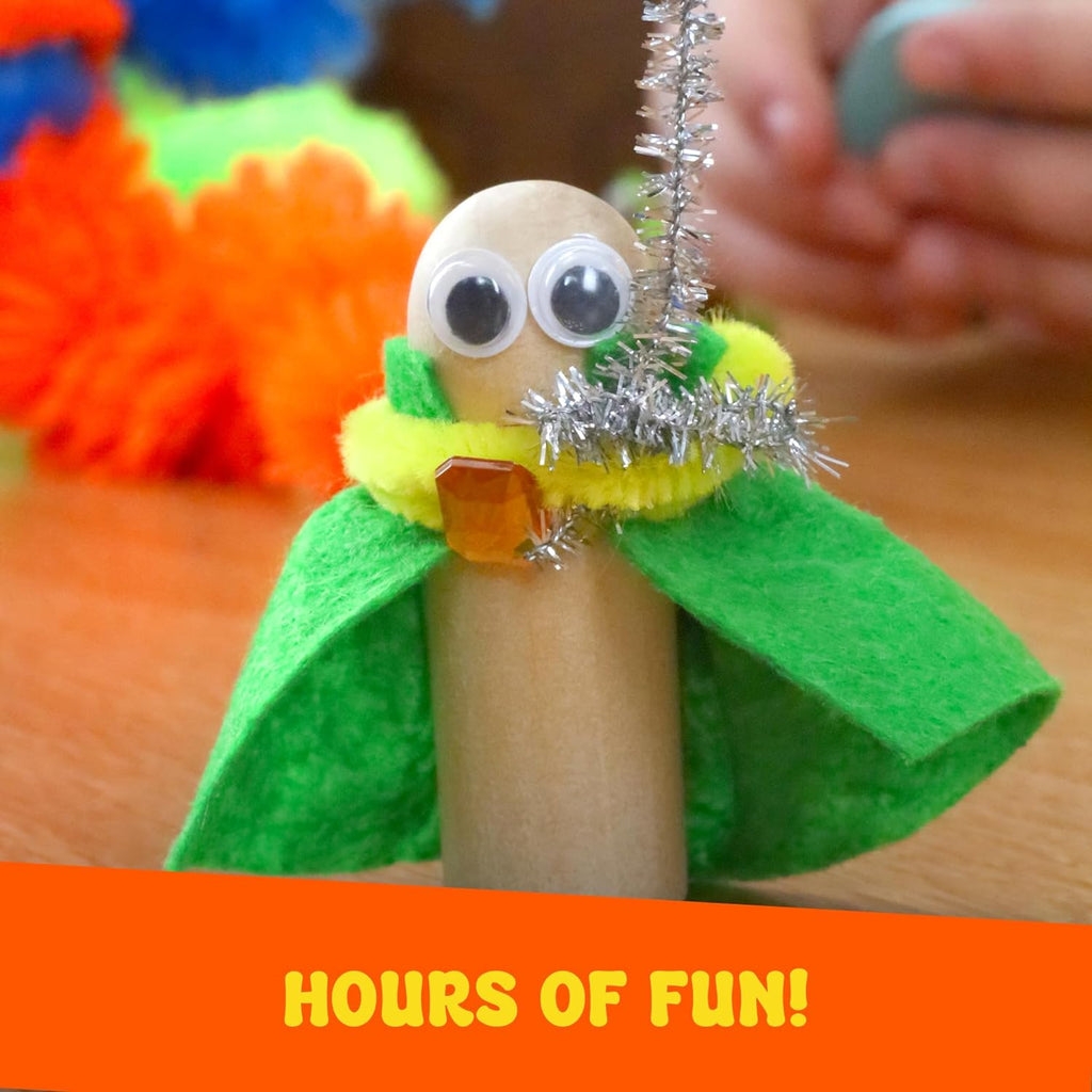 Comprehensive Arts and Crafts Kit - 3.8 Pounds of DIY Supplies for Creative Projects for Children Ages 4 to 12