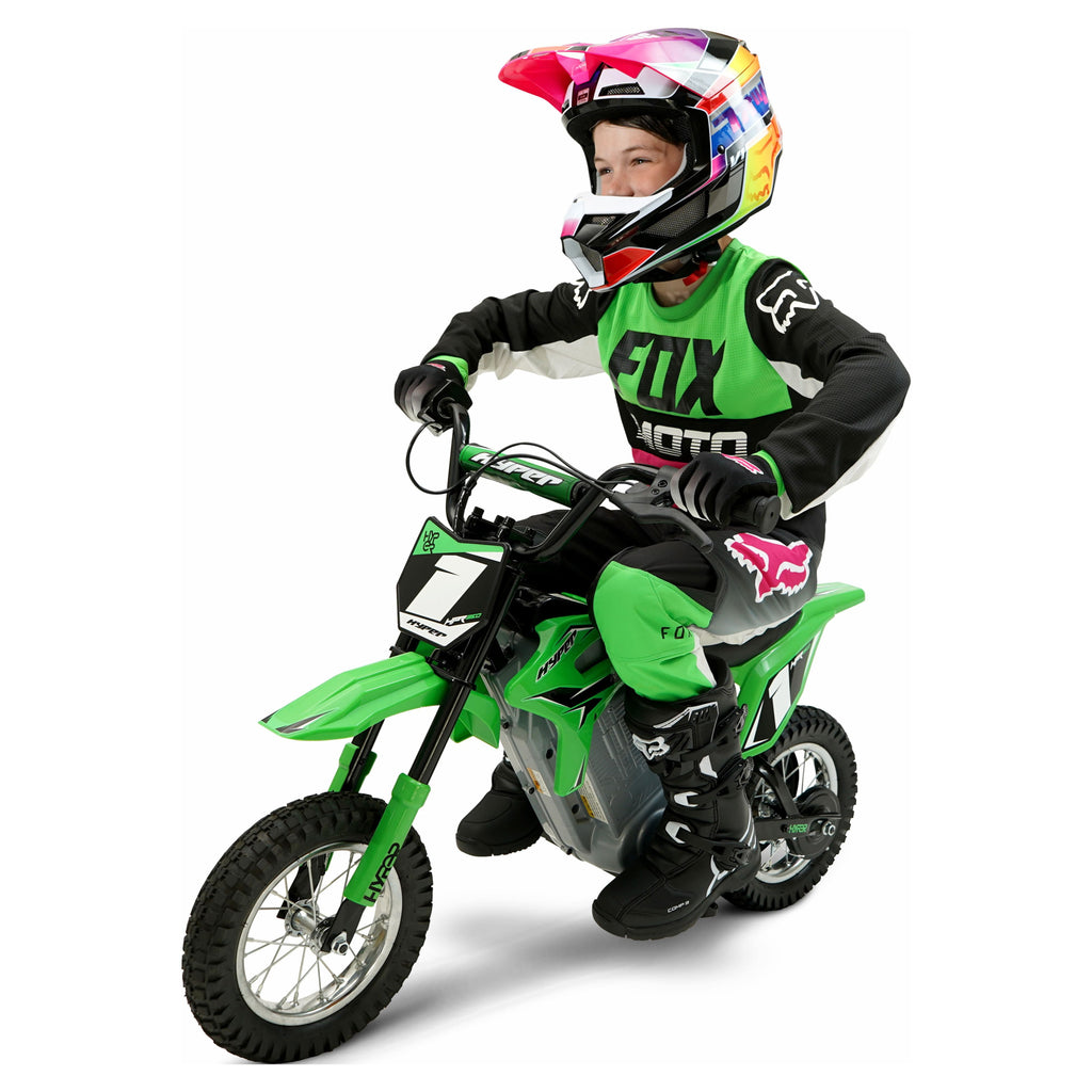 HPR 350 Green 24V Electric Dirt Bike for Kids - Thrilling Outdoor Adventure!