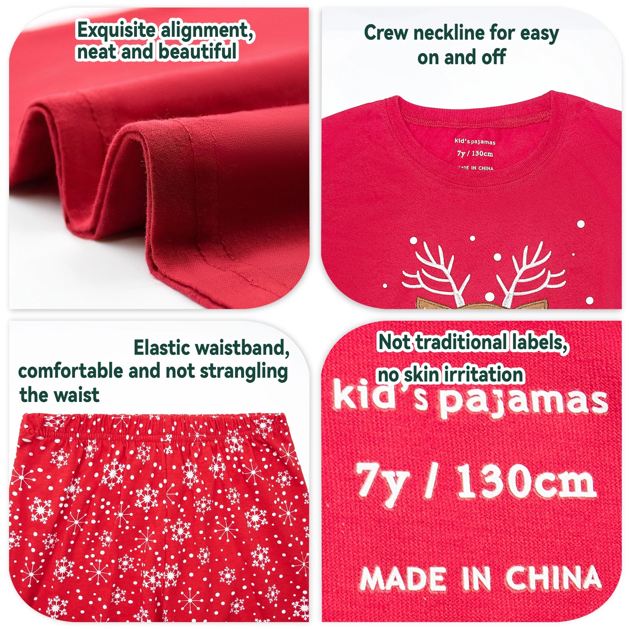 Boys Dinosaur Christmas Pajamas Toddler Kids Sleepwear Boys Girls Santa Claus Pajamas Winter Nightwear 2-12 Years