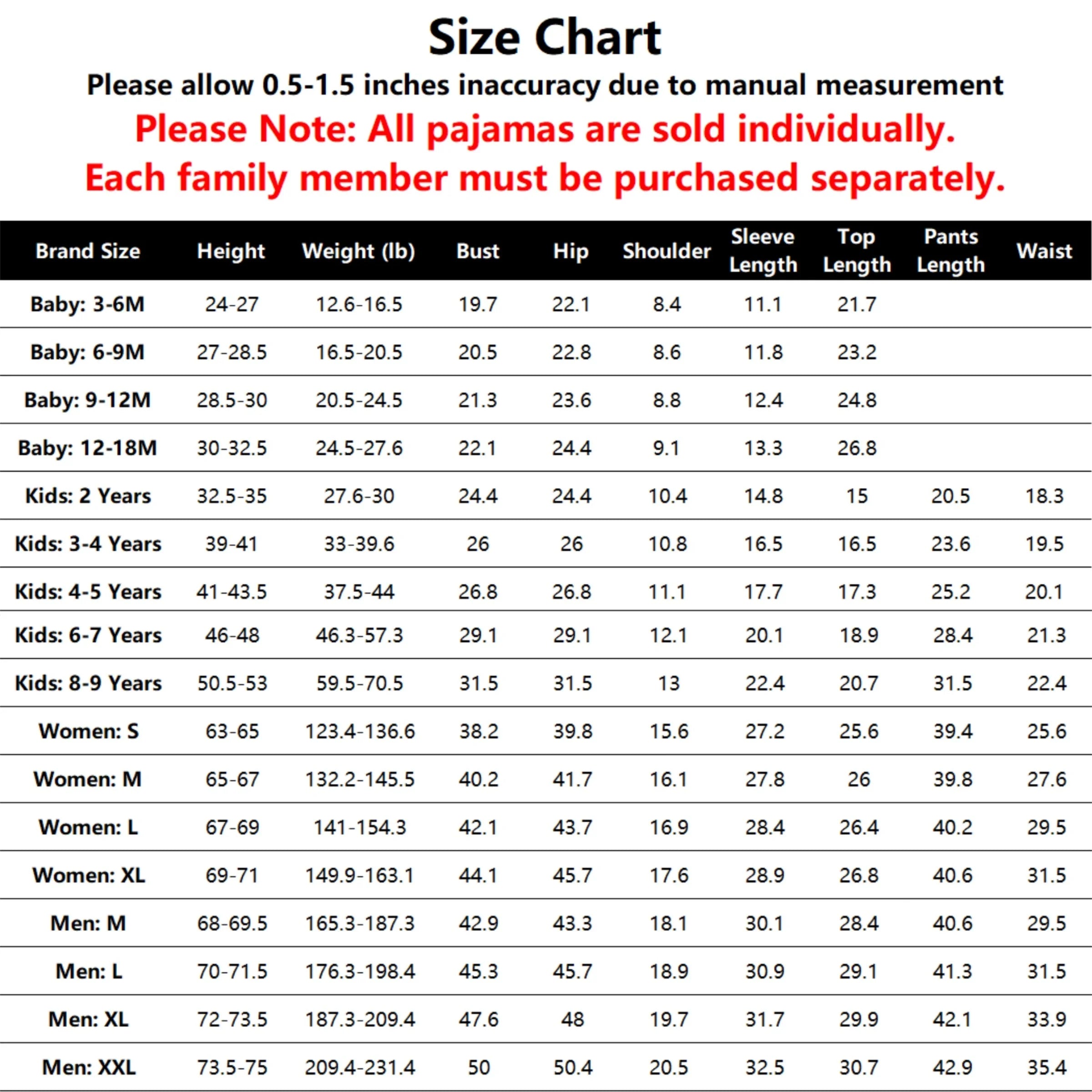 Christmas Pajamas Family Matching 2 Piece Pjs Sets Letter & Deer Print Long Sleeve Top & Plaid Pants for Kids Girl Boys Holiday Sleepwear with Socks, Black/Red, 6-7 Years