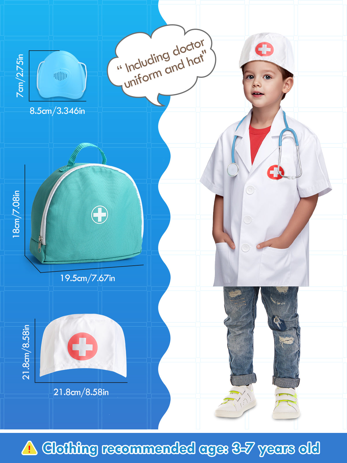 Ultimate 36PCS Realistic Kids Doctor Kit - Wooden Pretend Playset for Imaginative Play