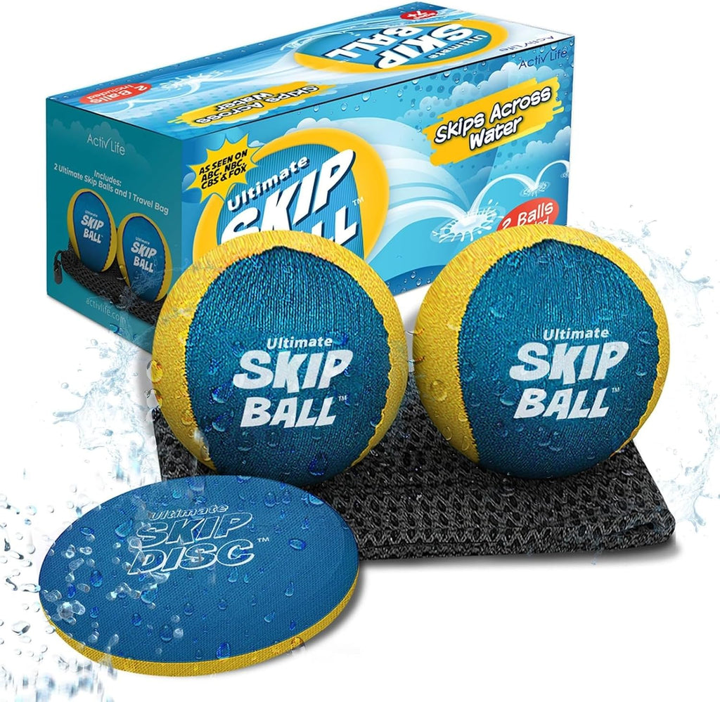 ULTIMATE SKIP BALL WATER BOUNCING BALL SET (2 PACK) 