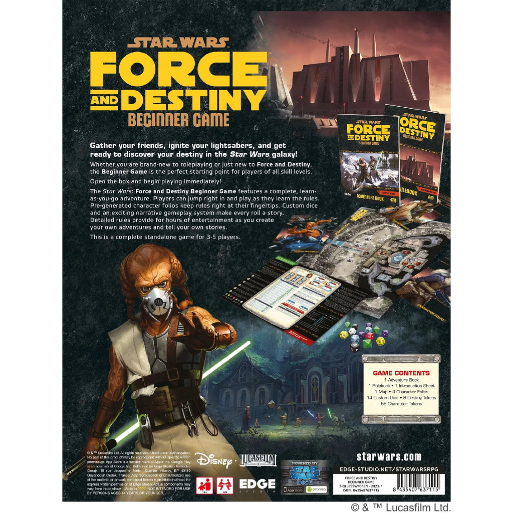 Star Wars: Force and Destiny Beginner Game - Epic Role-Playing Adventure for Ages 10+ by