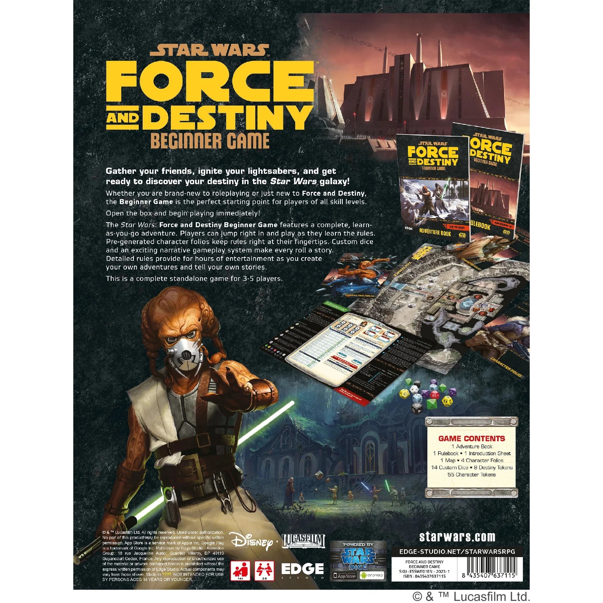 Star Wars: Force and Destiny Beginner Game - Epic Role-Playing Adventure for Ages 10+ by