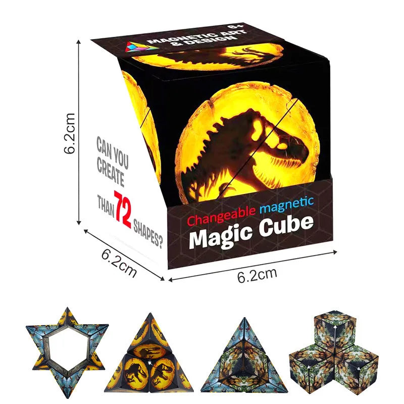 Shasibo Cube: Transformative Magnetic 3D Puzzle and Stress Relief Fidget Toy for Kids