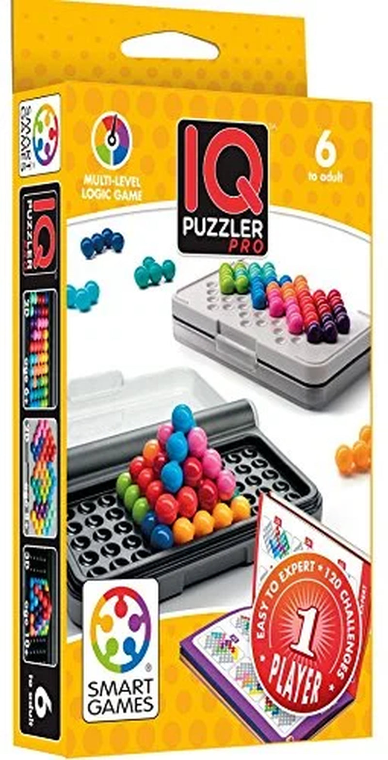 IQ Puzzler Pro - Compact 3D Puzzle Game with 120 Challenging Brain Teasers