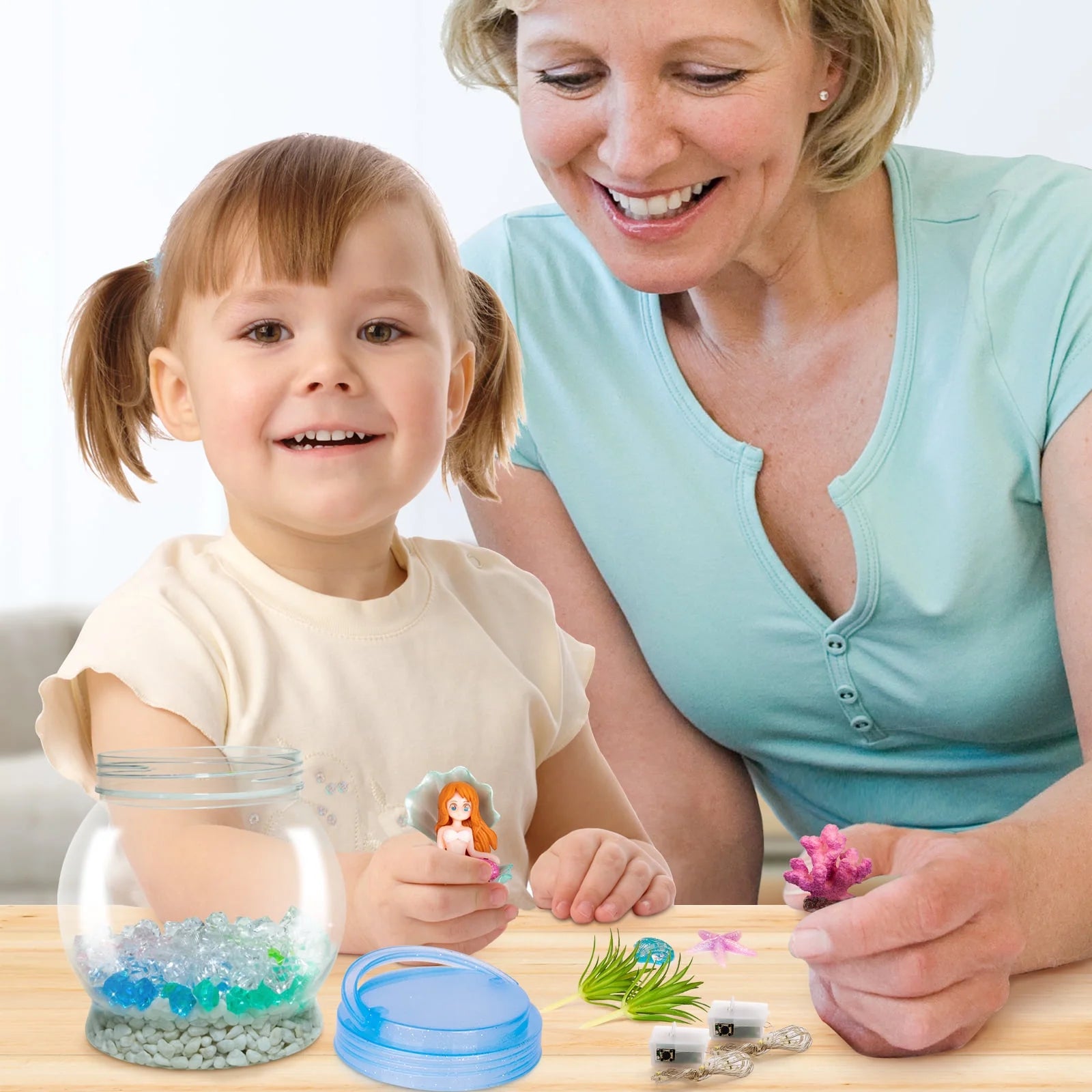 GIRLS MERMAID NIGHT LIGHT CRAFT KIT: AGES 5-12 