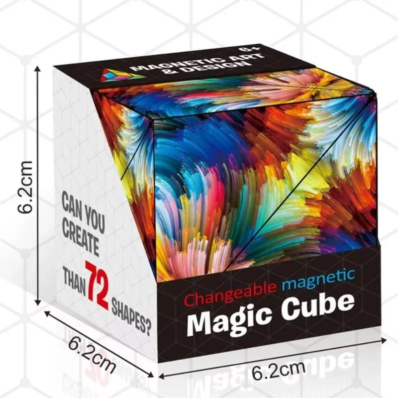 Shasibo Cube: Transformative Magnetic 3D Puzzle and Stress Relief Fidget Toy for Kids