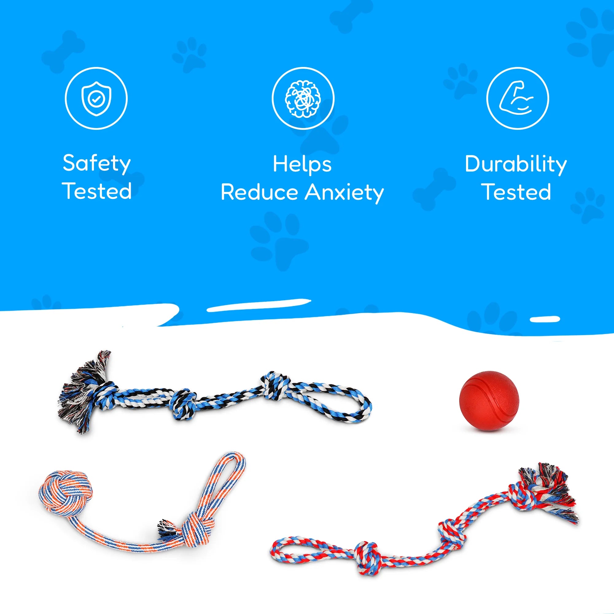 ULTIMATE PACK OF 4 DURABLE DOG TOYS FOR AGGRESSIVE CHEWERS