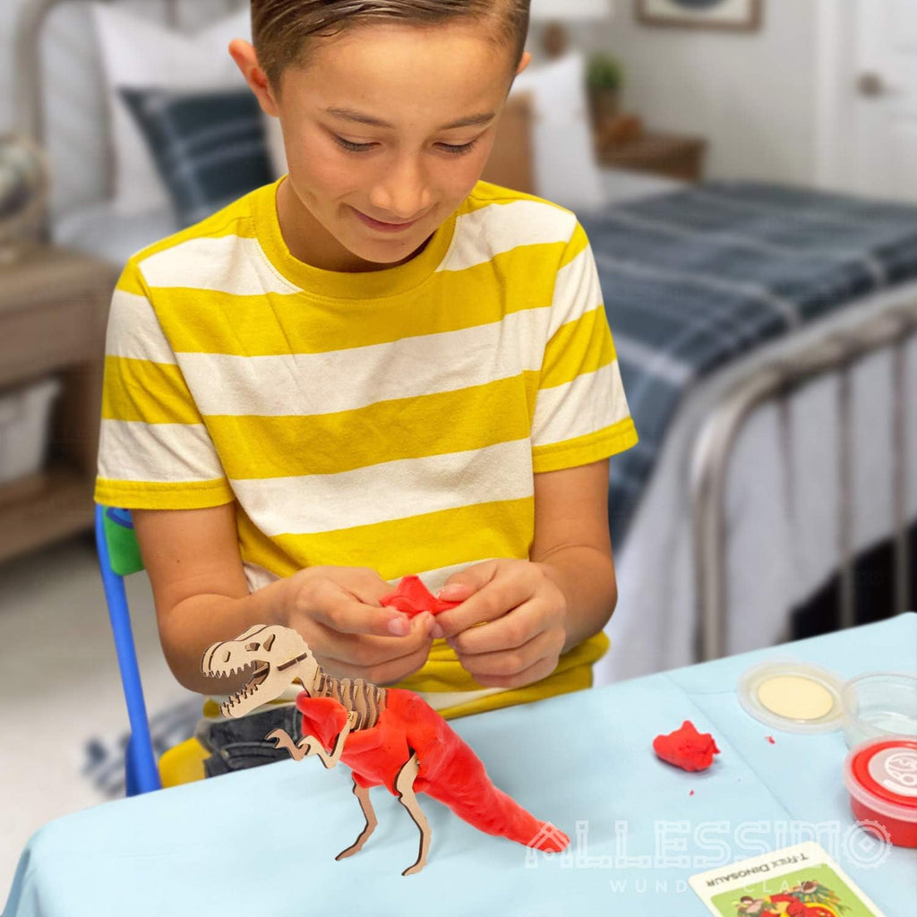 Wunderclay 3D Air-Dry Clay Puzzle Rabbit Kit for Children Ages 5 and Up - Jigsaw Assembly Activity