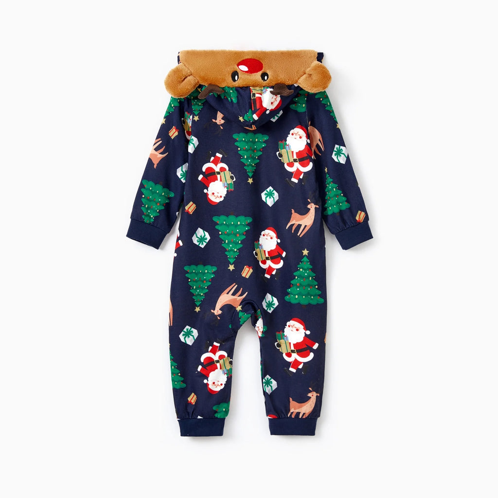 Baby Christmas Pajamas One Piece Romper Baby Christmas Gifts with Socks Family Matching Pajamas Holiday Pjs Baby Girl Clothes Newborn Boy Clothes 12-18 Months