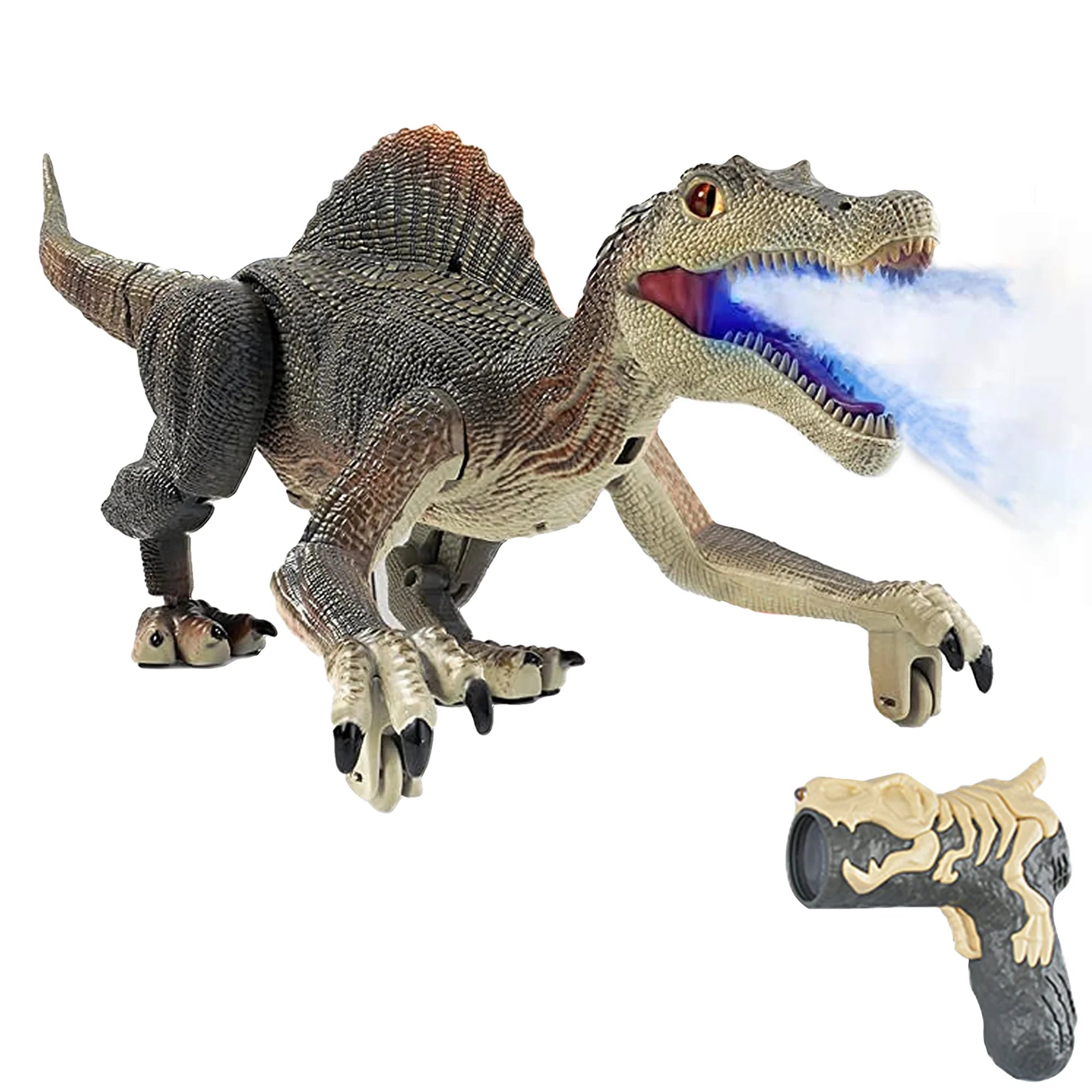Remote Control Roaring Dinosaur Toy - Interactive Walking & Spraying RC Robot for Kids Ages 3-8 - Perfect Birthday & Christmas Gift