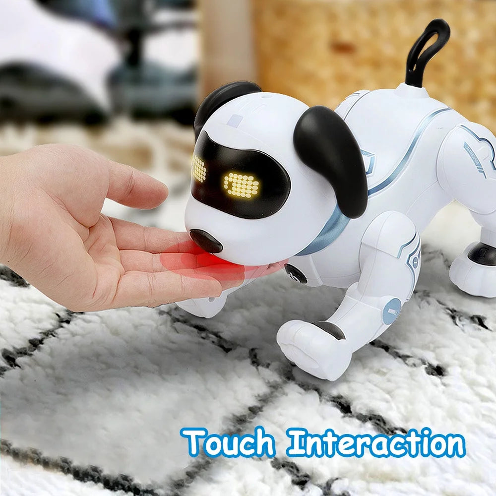 Interactive Voice Control Robo Dogs - Smart Remote Control Toy with 8 Fun Features for Kids