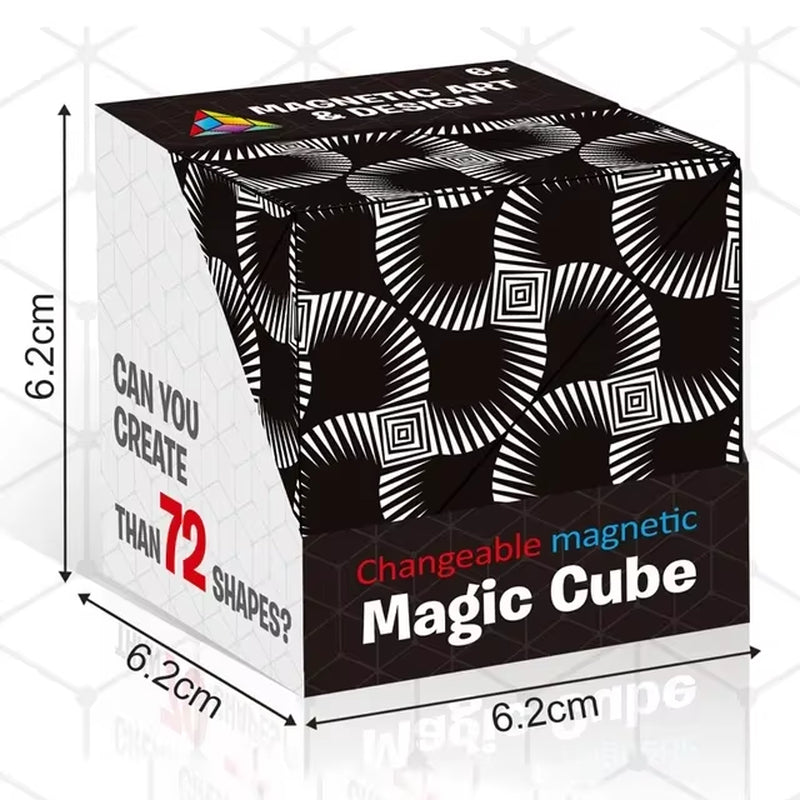 Shasibo Cube: Transformative Magnetic 3D Puzzle and Stress Relief Fidget Toy for Kids