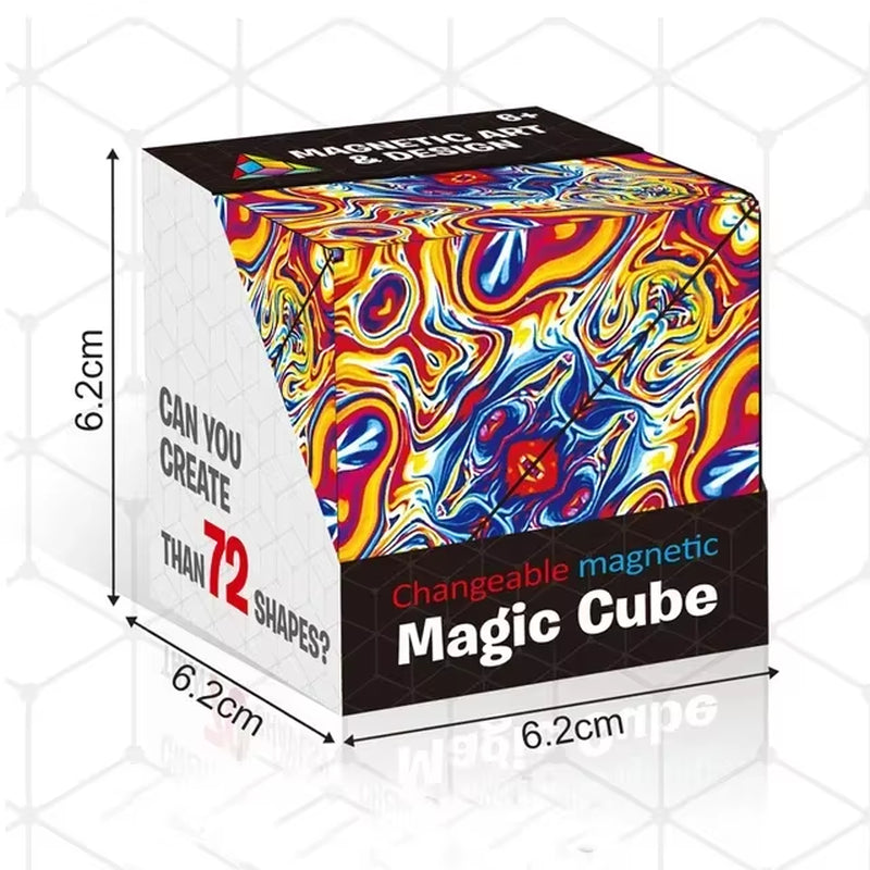 Shasibo Cube: Transformative Magnetic 3D Puzzle and Stress Relief Fidget Toy for Kids
