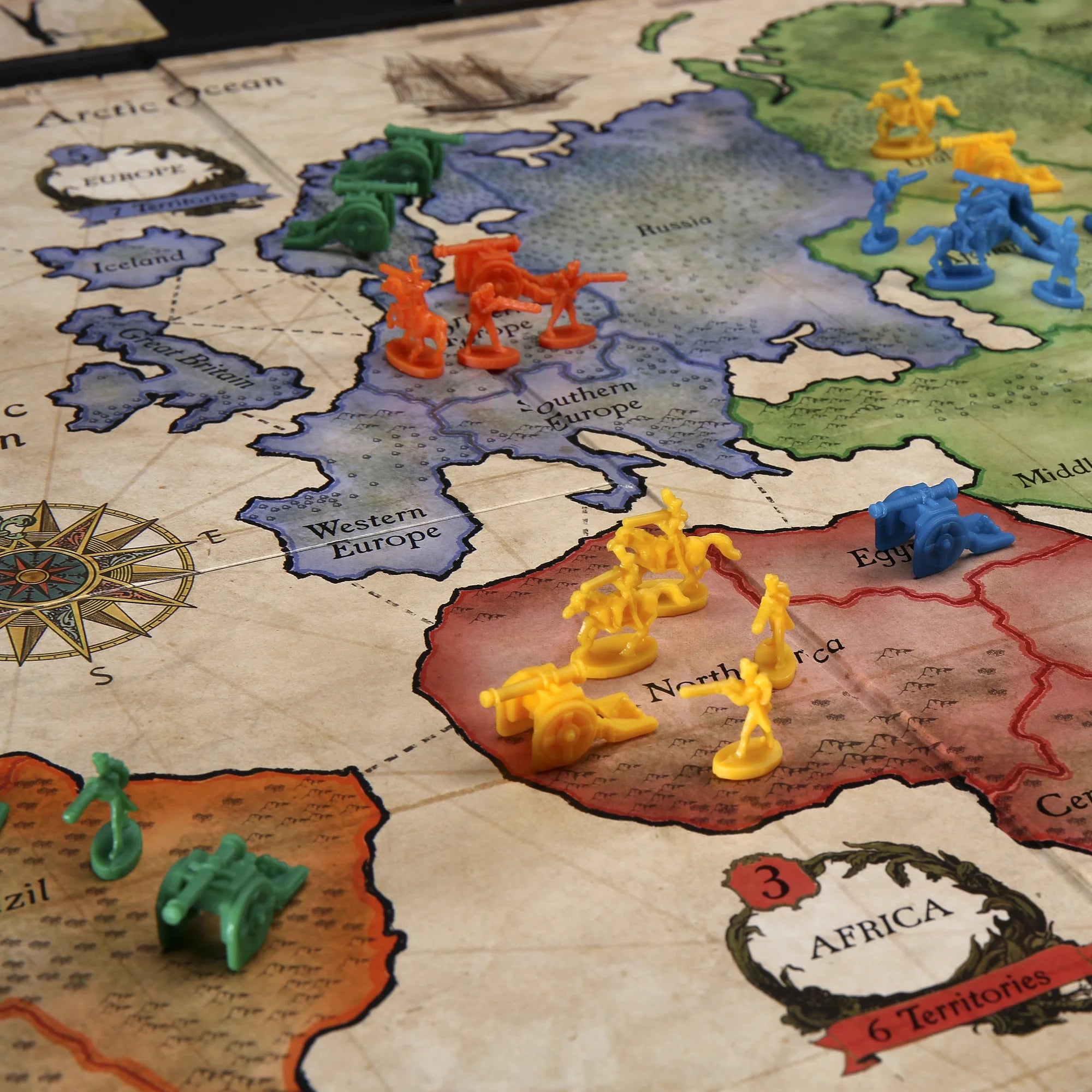 Ultimate Risk Board Game: Strategic War Fun for 2-5 Players, Ages 10+ - Perfect for Family Game Night!