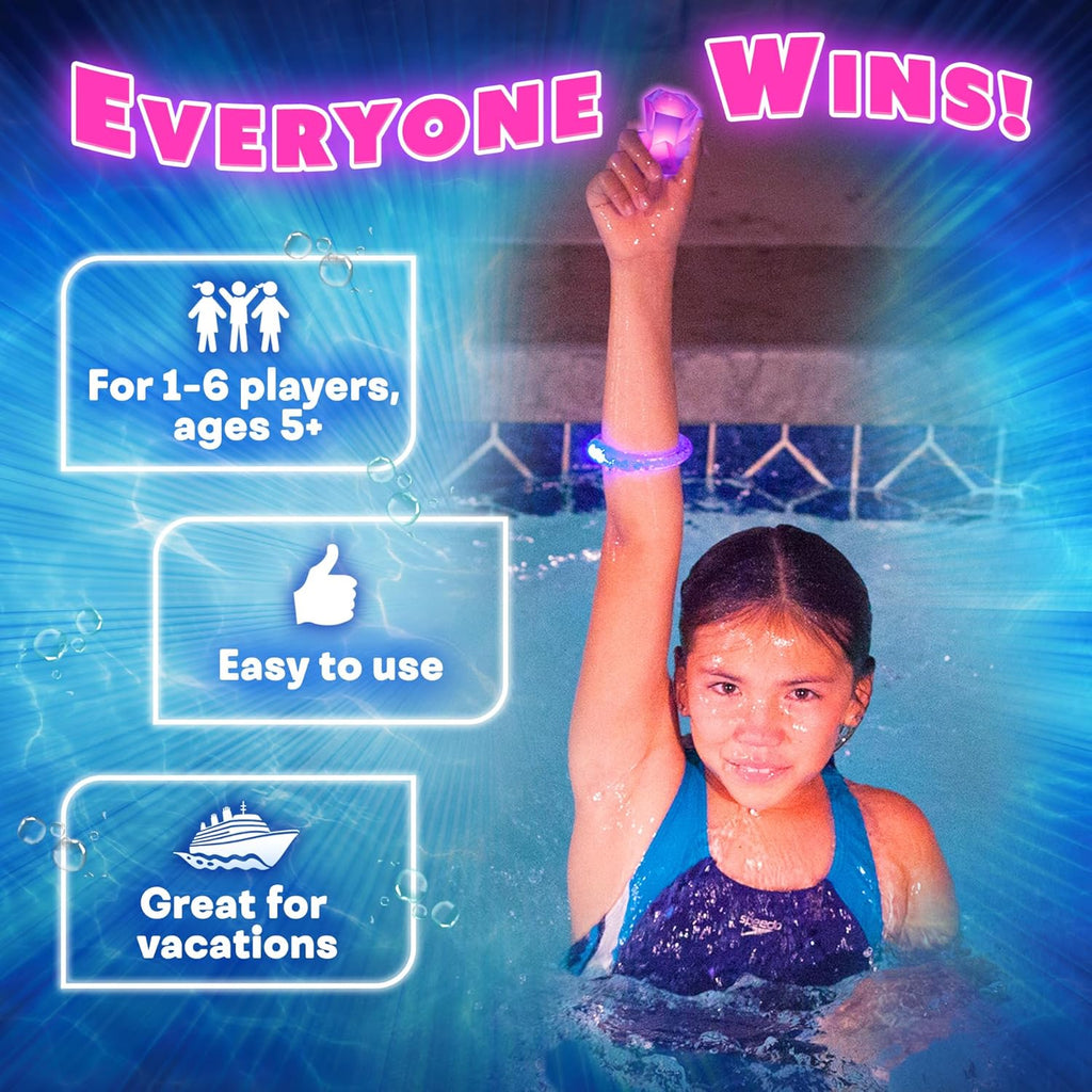 DIVE DIAMONDS – DIVING AND LIGHT UP POOL TOYS: AGES 5-8+
