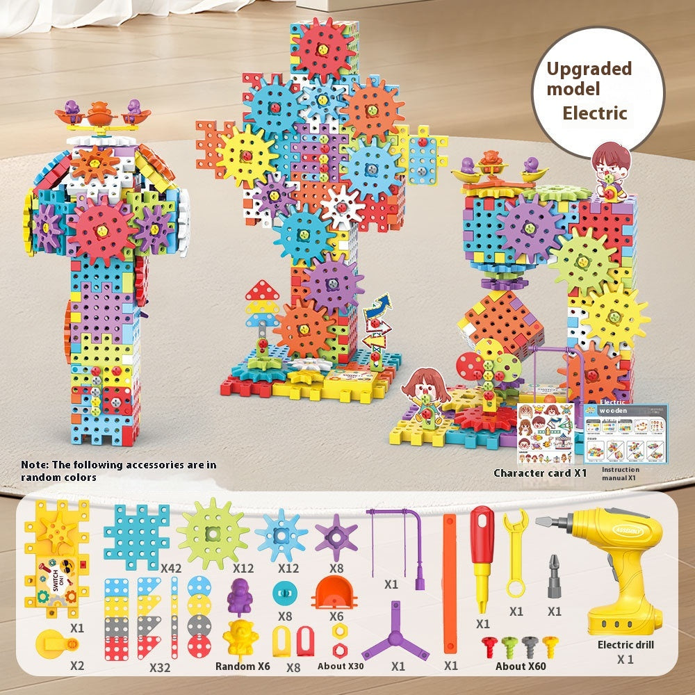 Puzzle Variety Electric Building Blocks Large Particle DIY