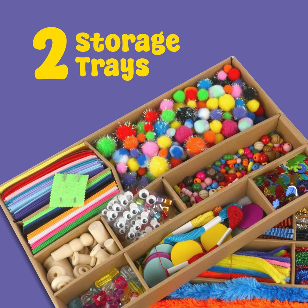 Comprehensive Arts and Crafts Kit - 3.8 Pounds of DIY Supplies for Creative Projects for Children Ages 4 to 12
