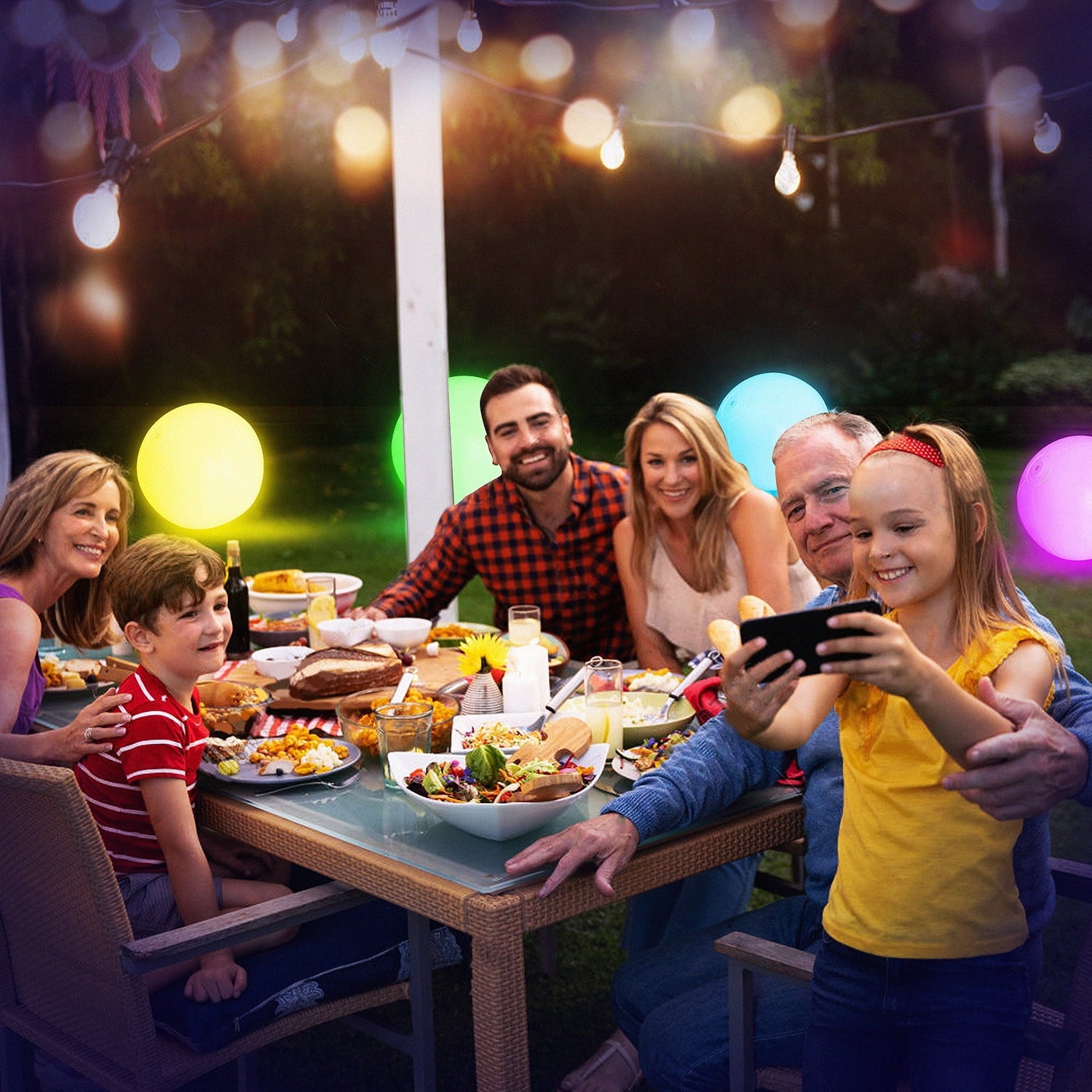 Illuminate Your Summer Fun: 4-Pack Light-Up Pool Beach Game Balls with 8 Exciting Light Modes - Perfect for All Ages!