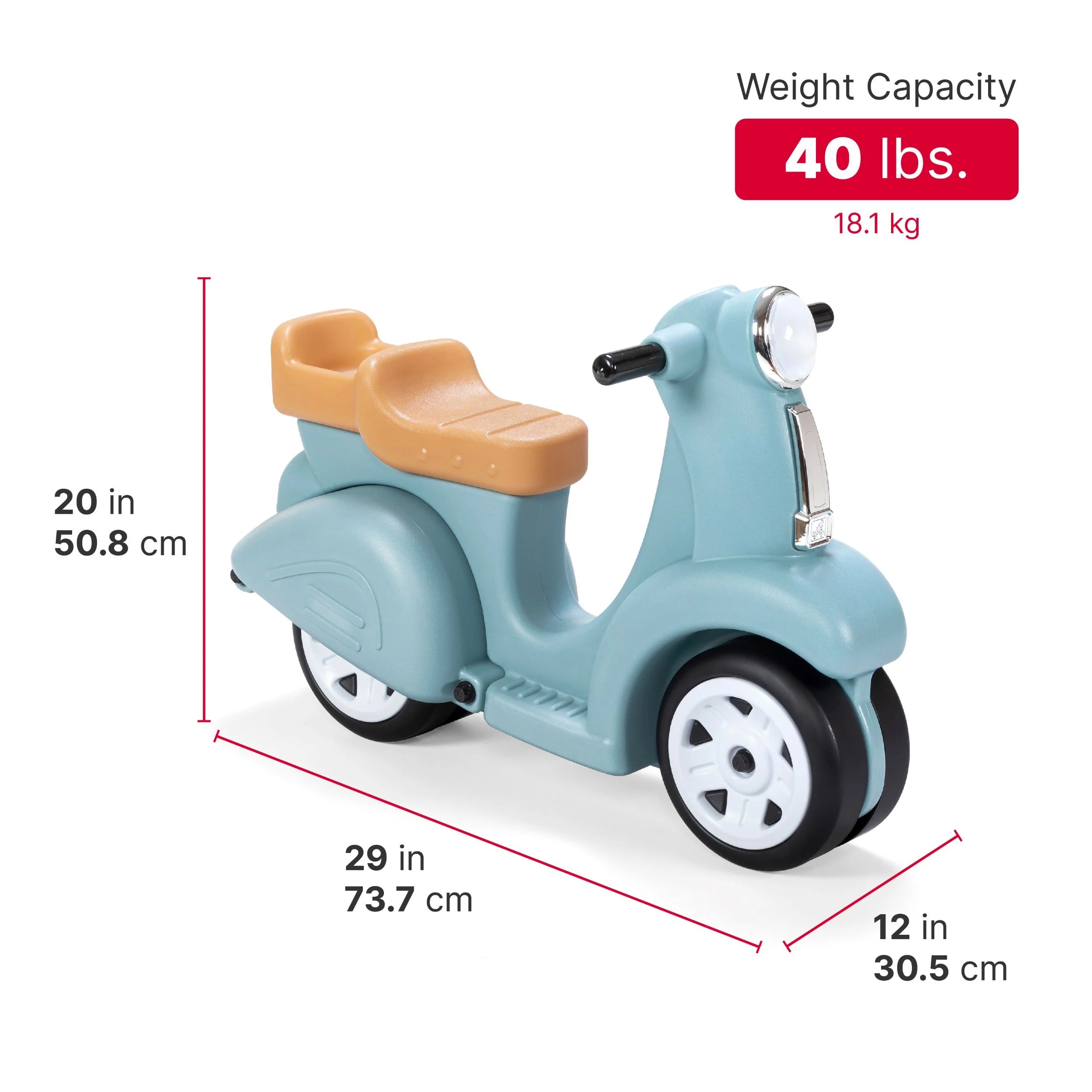 Aqua Scooter Ride-On Toy for Toddlers - Fun Foot-to-Floor Adventure for Ages 18 Months to 4 Years