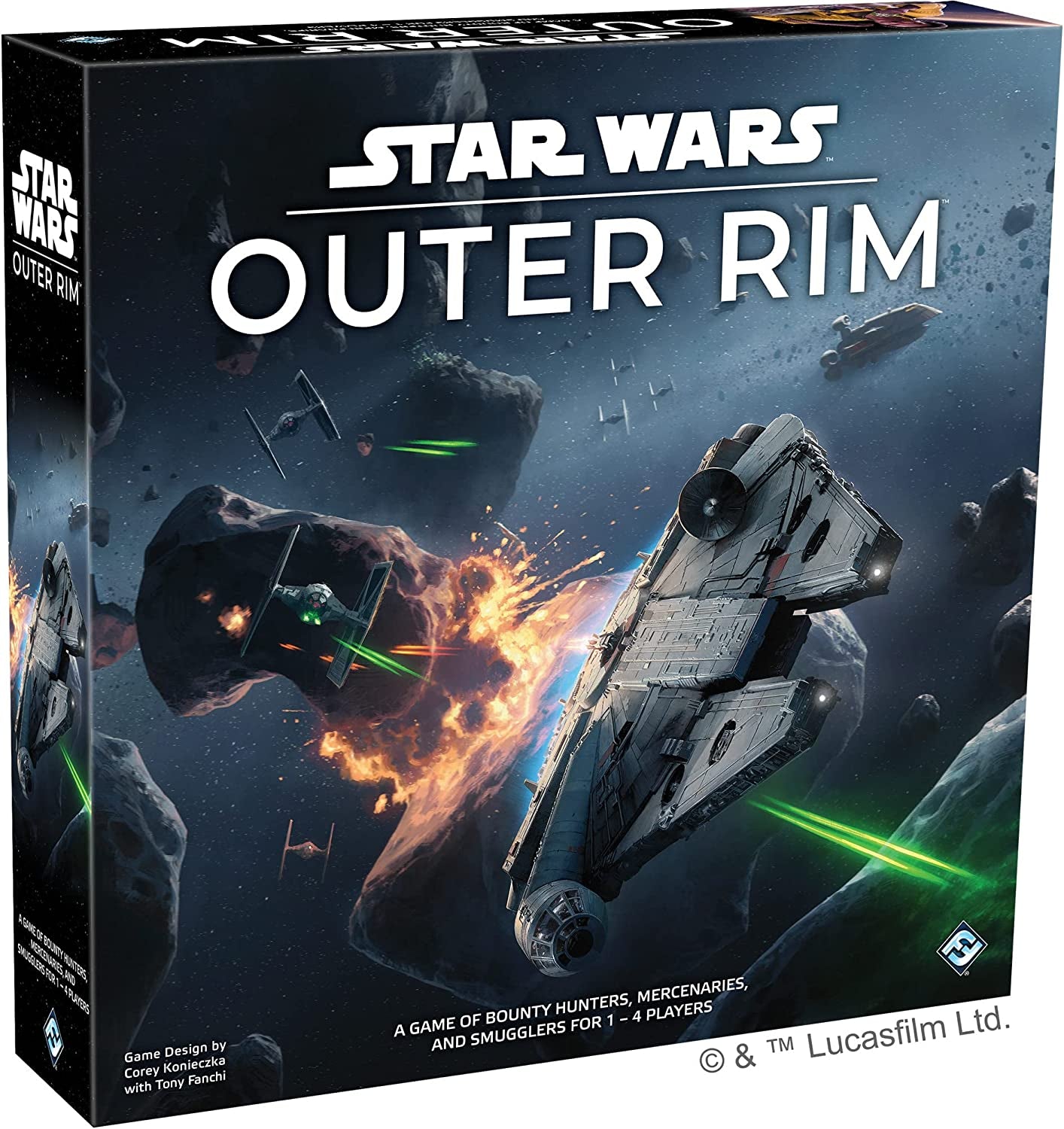 Star Wars: Outer Rim Strategy Board Game - Engaging Family Adventure for Ages 14+, 1-4 Players, 3-4 Hour Playtime