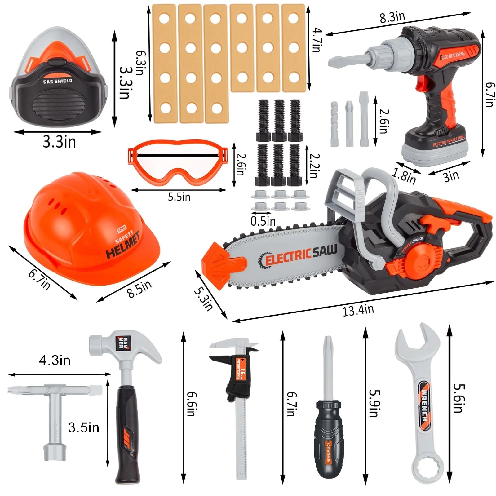 Ultimate 32PCS Kids Tool Set - Fun Pretend Play with Electronic Drill & Construction Kits - Perfect Christmas Gift for Ages 3-8!