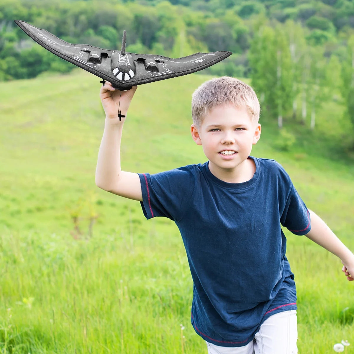 B2 Spirit Remote Control Plane - Ultimate RC Experience for Adults & Teens (Includes 2 Batteries)