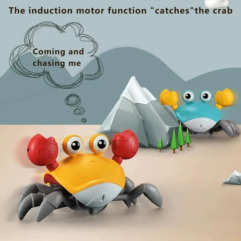 Dancing Crab Pet Toy with Music & Auto-Dancing, Interactive Fun for Cats Dogs - Indoor Pet Entertainment