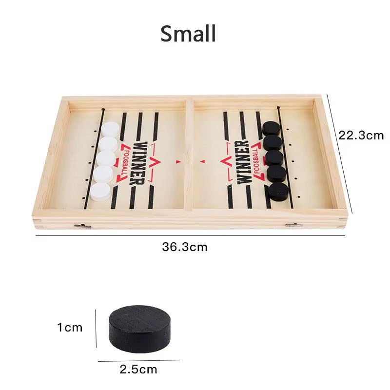Table Hockey Paced Sling Board Game Fast Winner Party Desktop Battle Chess Adult Parent-Child Interactive Child Family