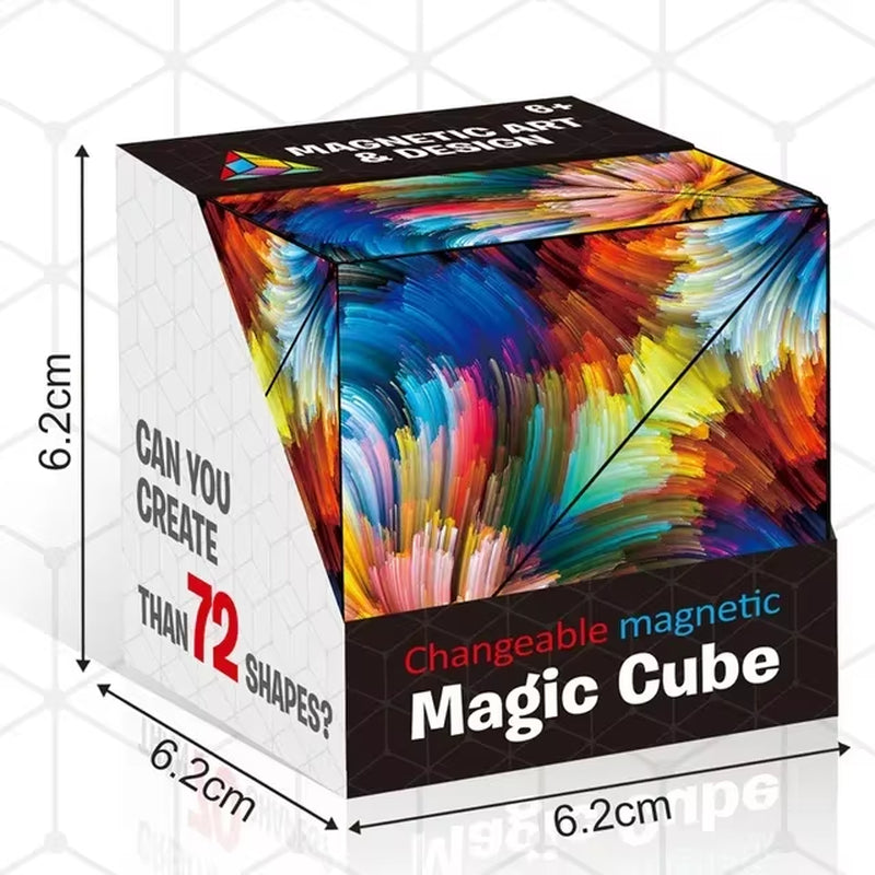 Shasibo Cube: Transformative Magnetic 3D Puzzle and Stress Relief Fidget Toy for Kids