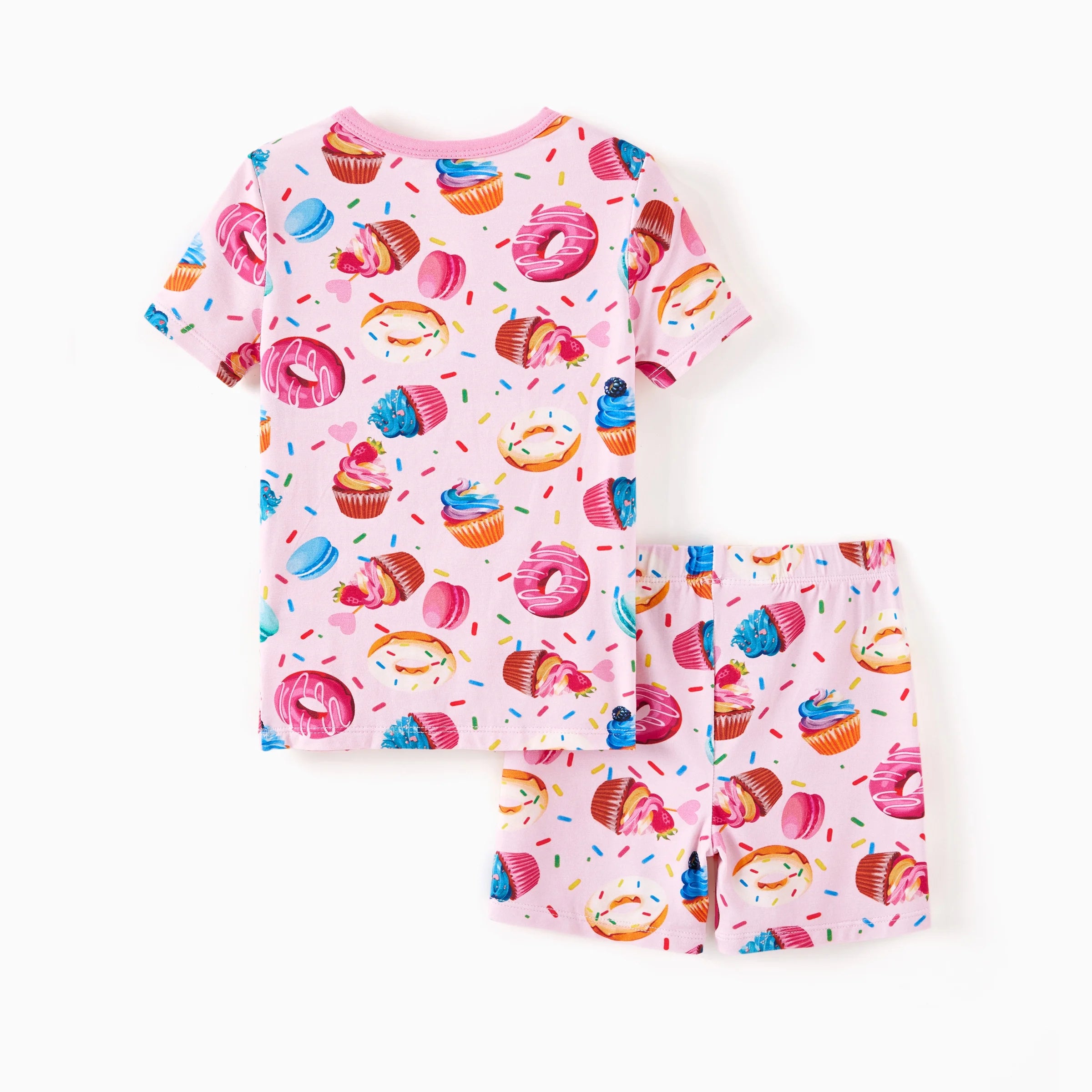 Girls Pajamas Toddler Clothes Viscose from Bamboo Kids 2-Piece Pj Set Gifts Short Sleeve Tops Pants Snug Sleepwear Sizes 6Y