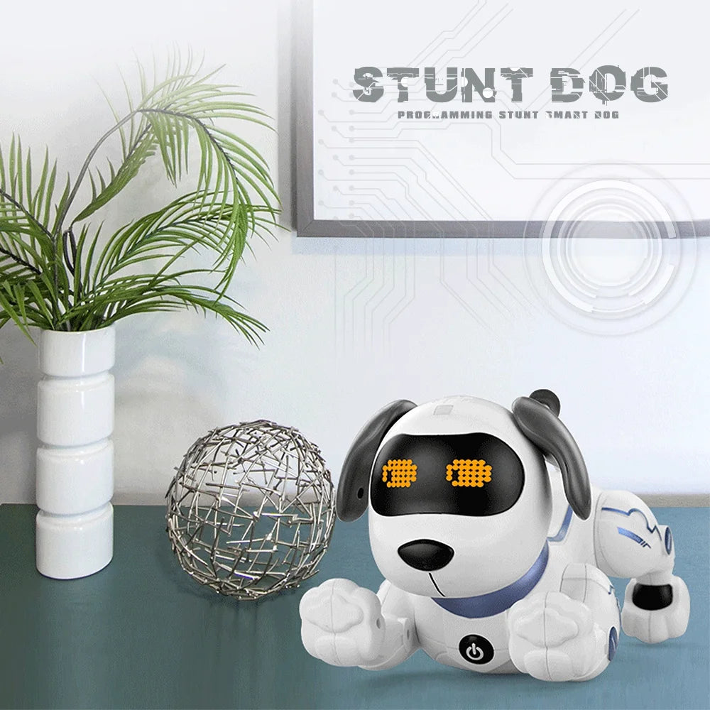 Interactive Voice Control Robo Dogs - Smart Remote Control Toy with 8 Fun Features for Kids